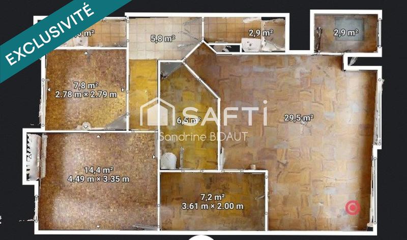 Appartement - 79 m² - 3 pièces