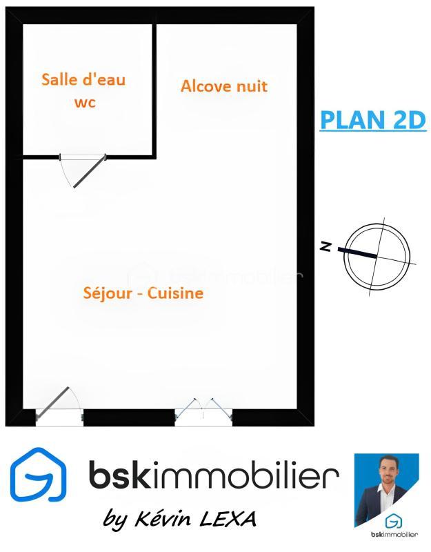 Appartement - 29 m² - 1 pièce