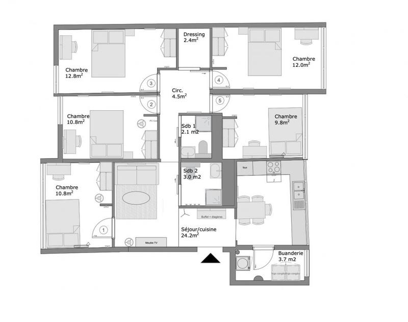 Appartement - 97 m²