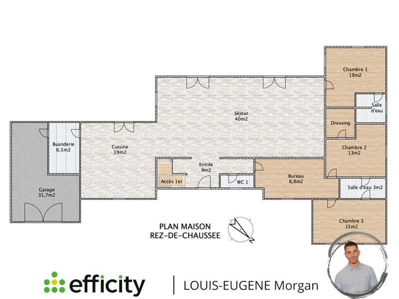 Pavillon - 191 m² - 8 pièces