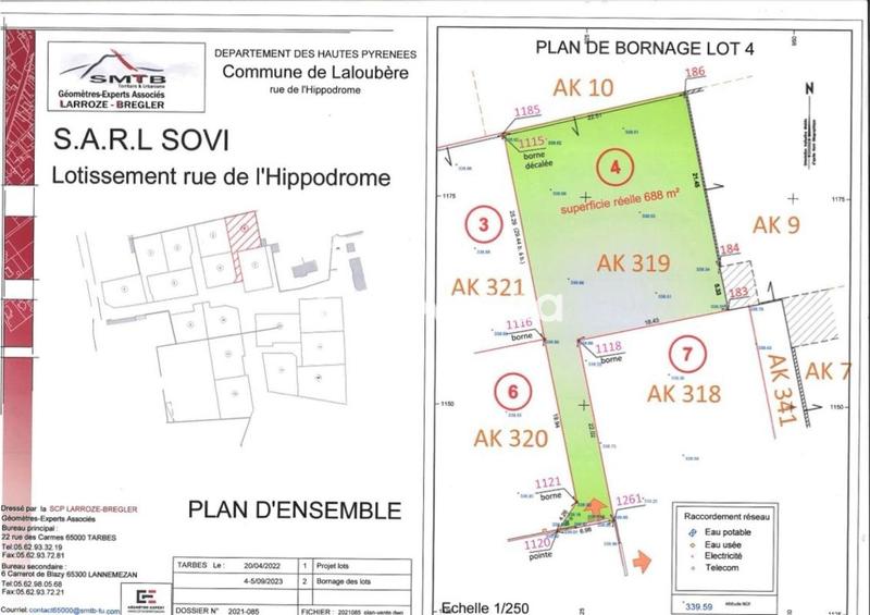 Terrain constructible - 523 m²
