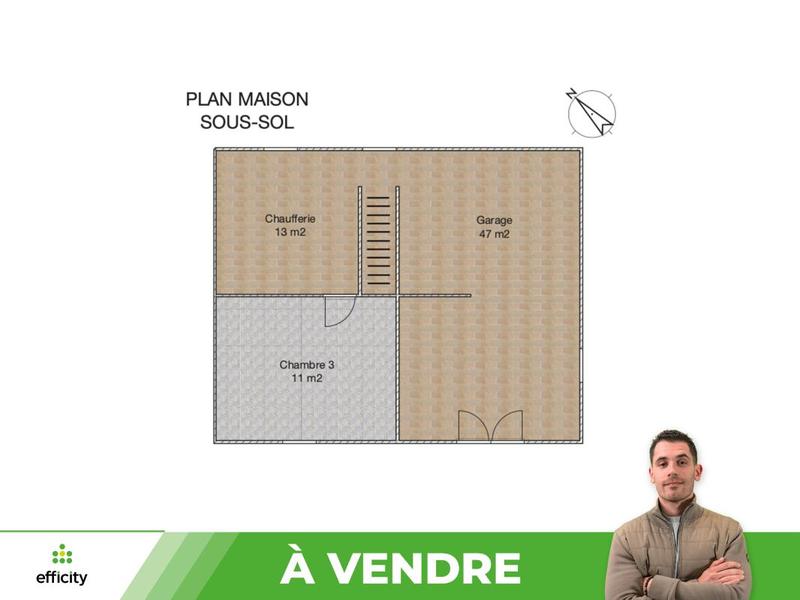 Maison - 65 m² - 5 pièces