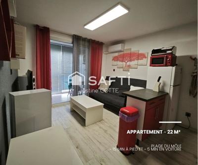 Appartement - 22 m² - 1 pièce