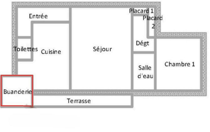 Appartement - 56 m² - 2 pièces