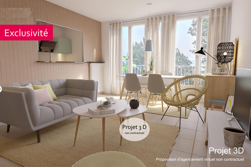 Appartement - 52 m² - 3 pièces