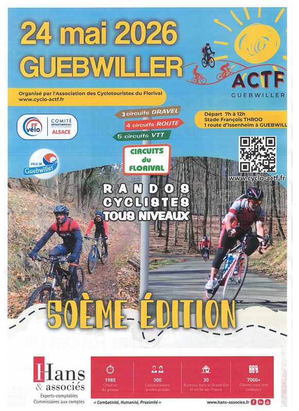 Vélo : les circuits du Florival (route, gravel et Vtt) - 50ème édition