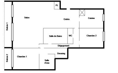 Appartement ancien - 85 m² - 4 pièces