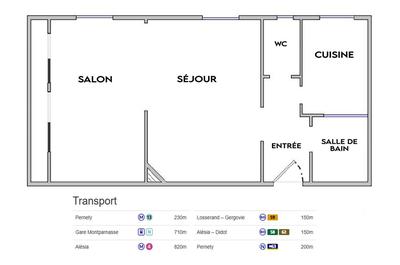 Appartement - 38 m² - 2 pièces