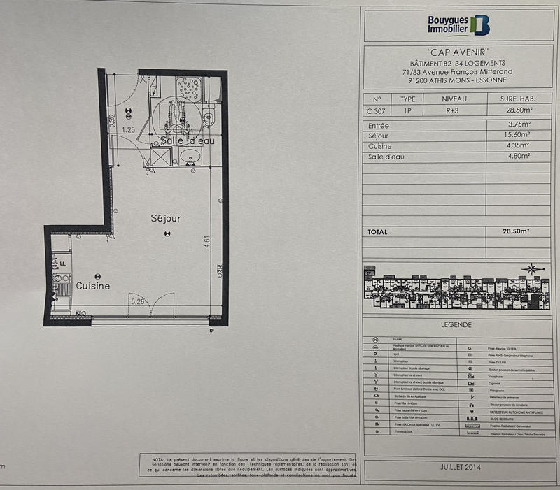 Appartement - 29 m² - 1 pièce