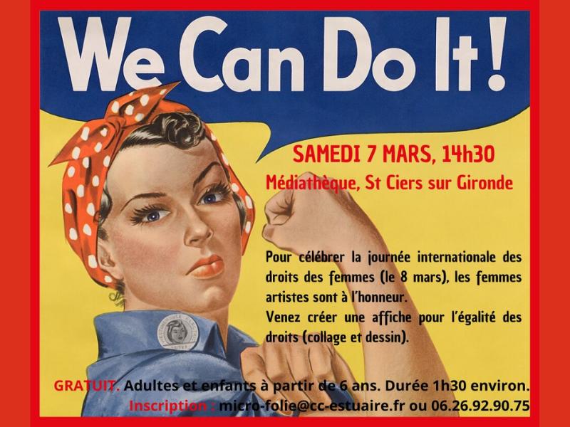 Atelier à l'occasion de la journée de la femme à la micro folie