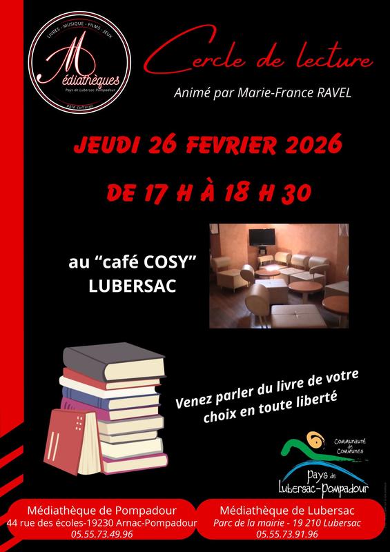 Cercle de lecture au Café Cosy