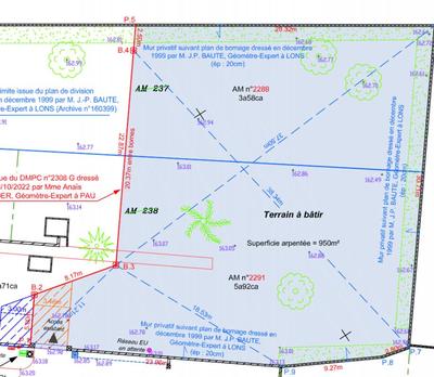 Terrain constructible - 950 m²