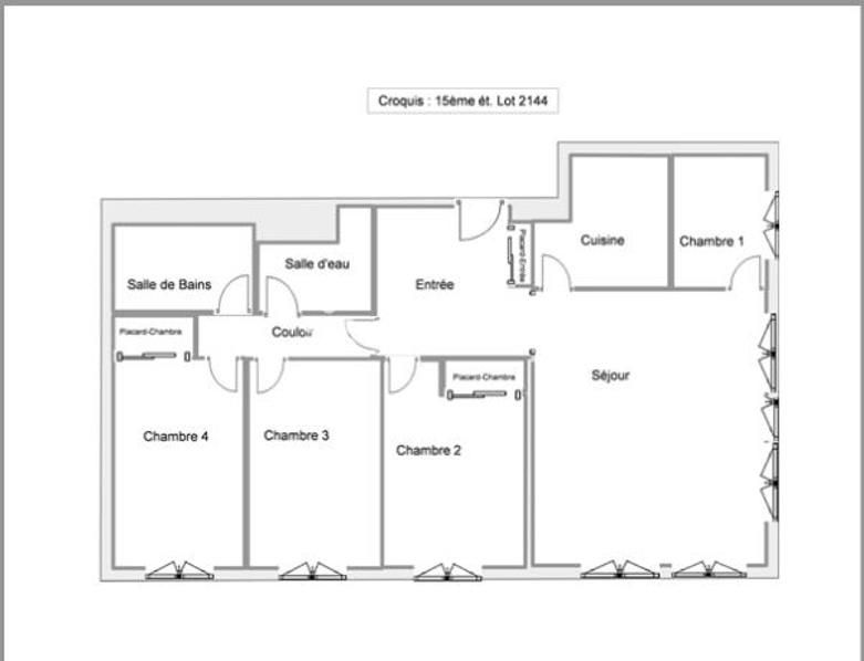 Appartement - 91 m² - 5 pièces