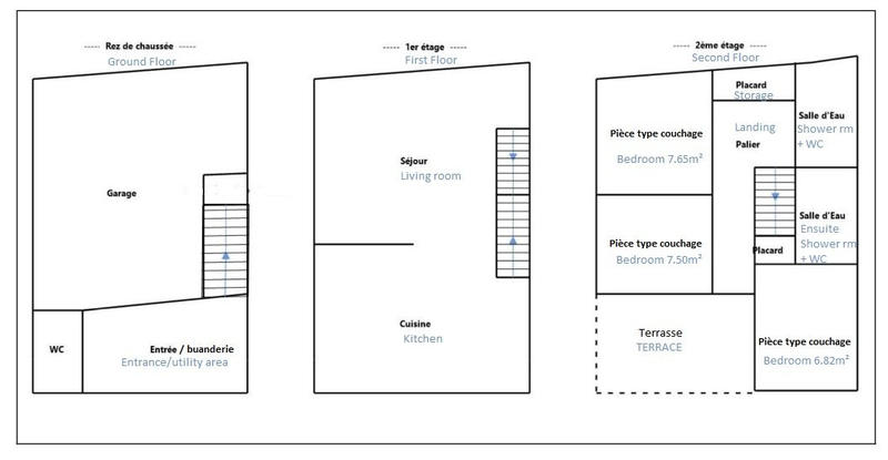 Maison - 80 m² - 4 pièces