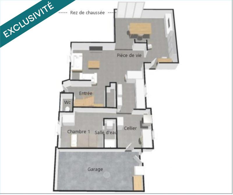 Maison - 125 m² - 5 pièces
