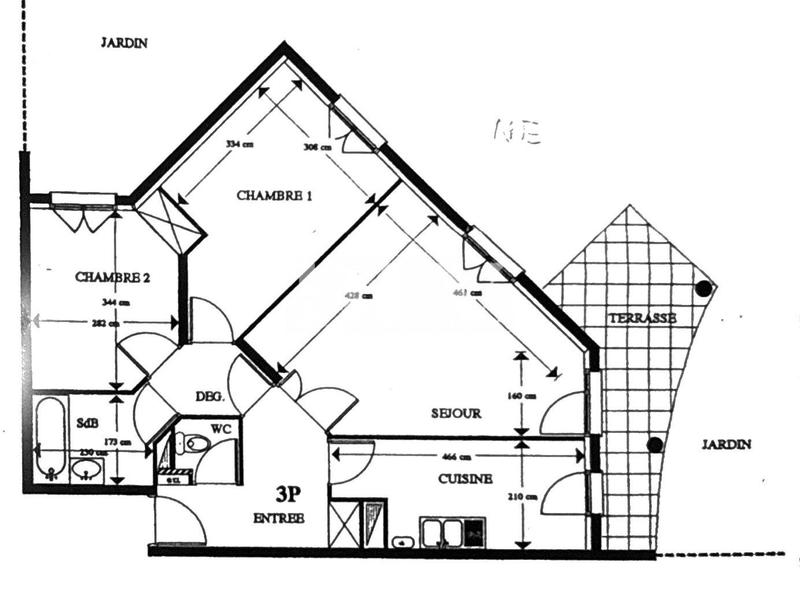 Appartement - 65 m² - 3 pièces