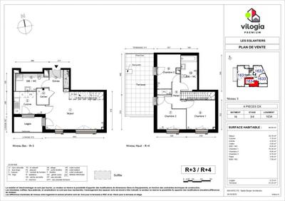Appartement - 85 m² - 4 pièces