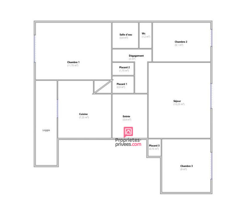 Appartement - 67 m² - 4 pièces