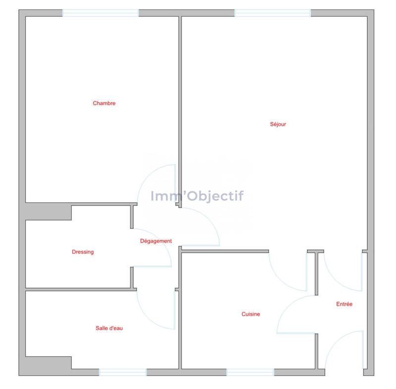 Appartement - 42 m² - 2 pièces