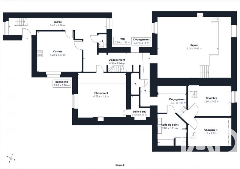 Duplex - 198 m² - 8 pièces