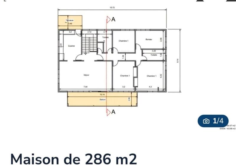 Villa - 163 m² - 6 pièces