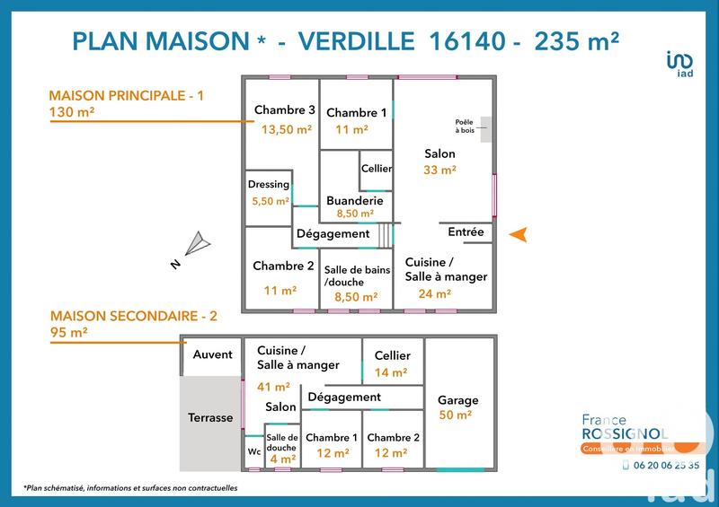 Maison de village - 225 m² - 9 pièces