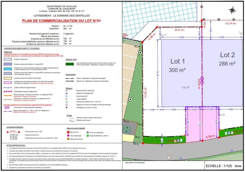Terrain constructible - 300 m²