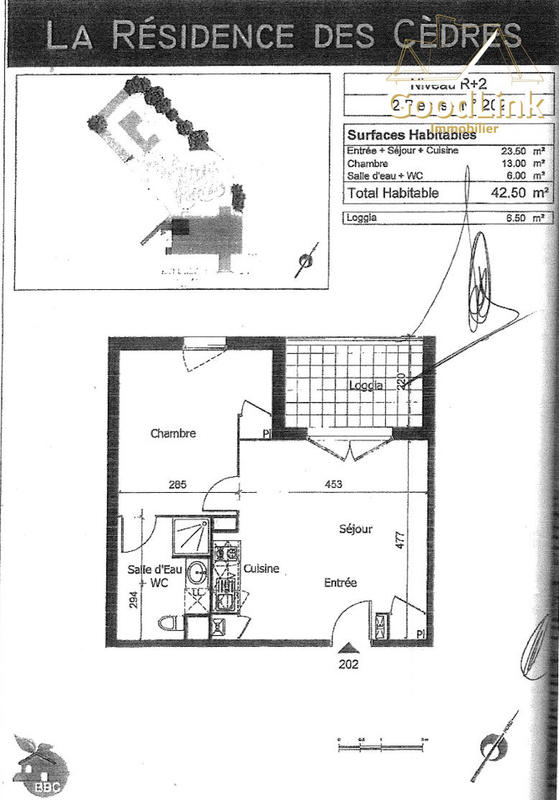 Appartement - 42 m² - 2 pièces