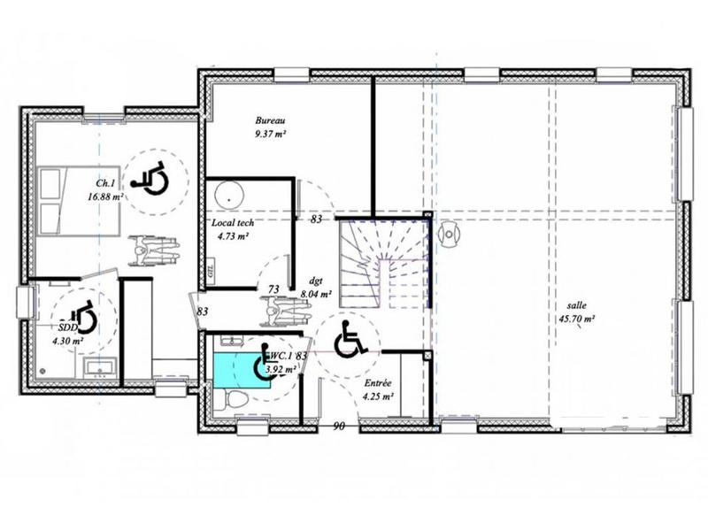 Terrain constructible - 1 100 m²