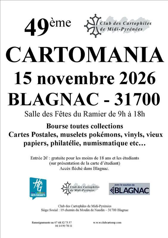 Cartomania - bourse aux cartes postales et toutes collections