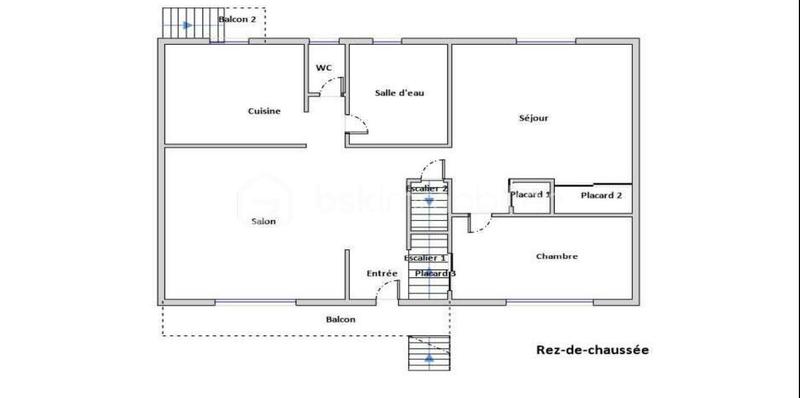 Maison - 94 m² - 5 pièces