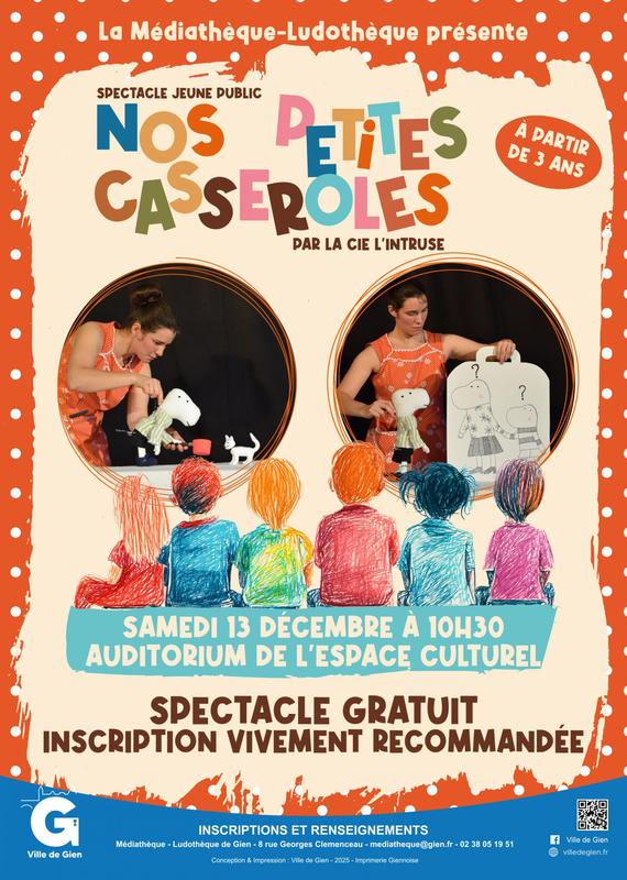Spectacle: &quot;Nos petites casseroles&quot;