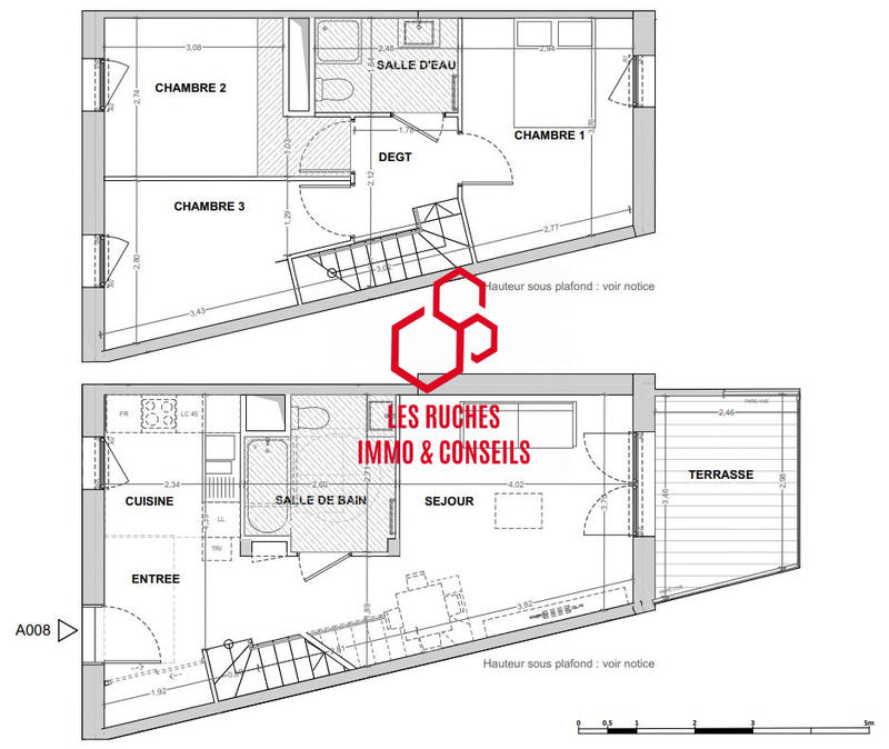 Duplex - 76 m² - 4 pièces