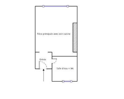 Appartement - 16 m² - 1 pièce
