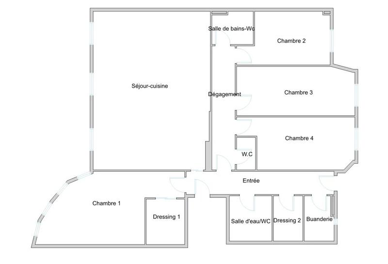 Appartement - 139 m² - 5 pièces