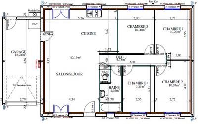 Maison - 124 m² - 5 pièces