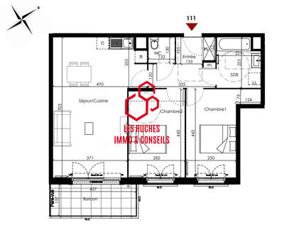 Appartement - 66 m² - 3 pièces