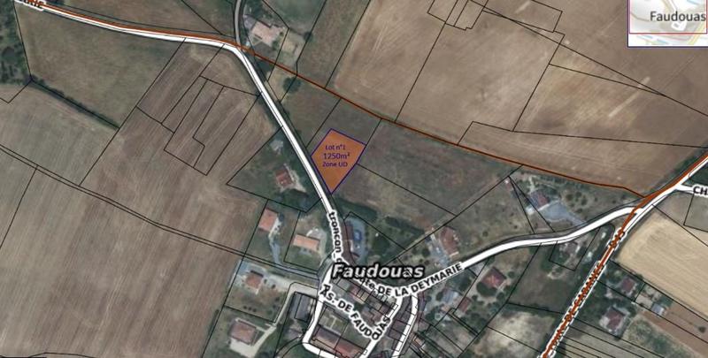 Terrain constructible - 1 250 m²