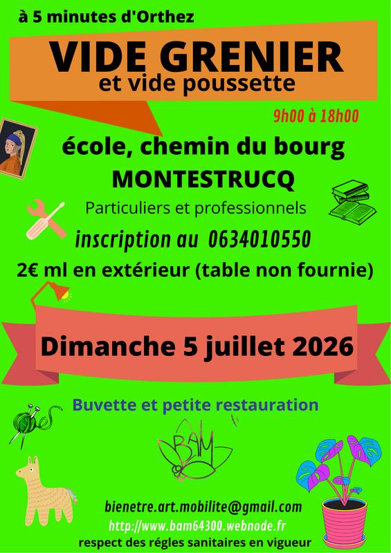 Vide grenier - vide poussette