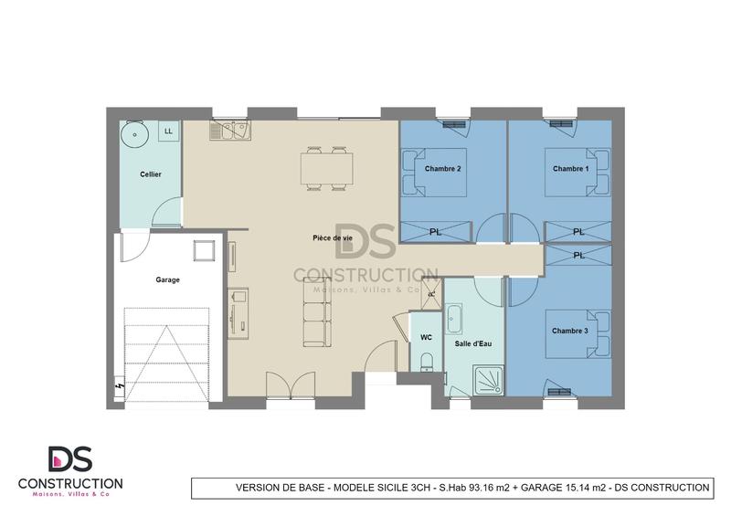 Maison - 93 m² - 5 pièces