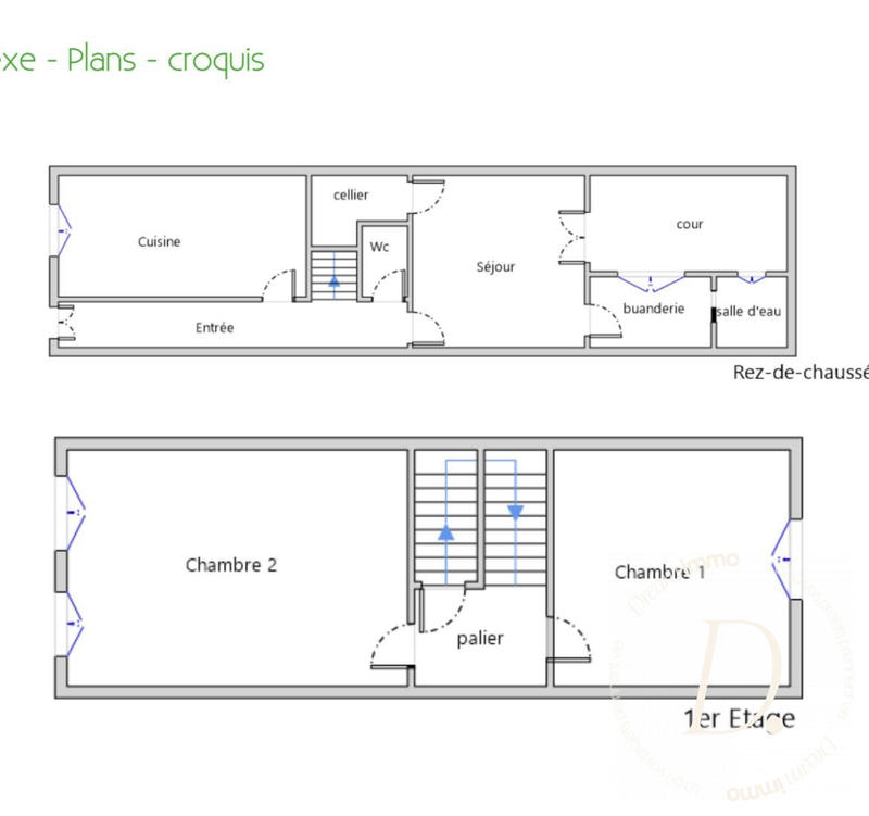 Maison - 85 m² - 3 pièces