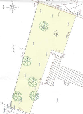 Terrain - 797 m²