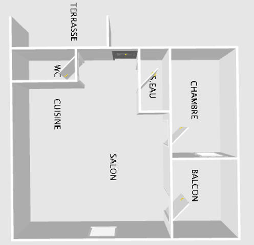 Appartement - 35 m² - 2 pièces