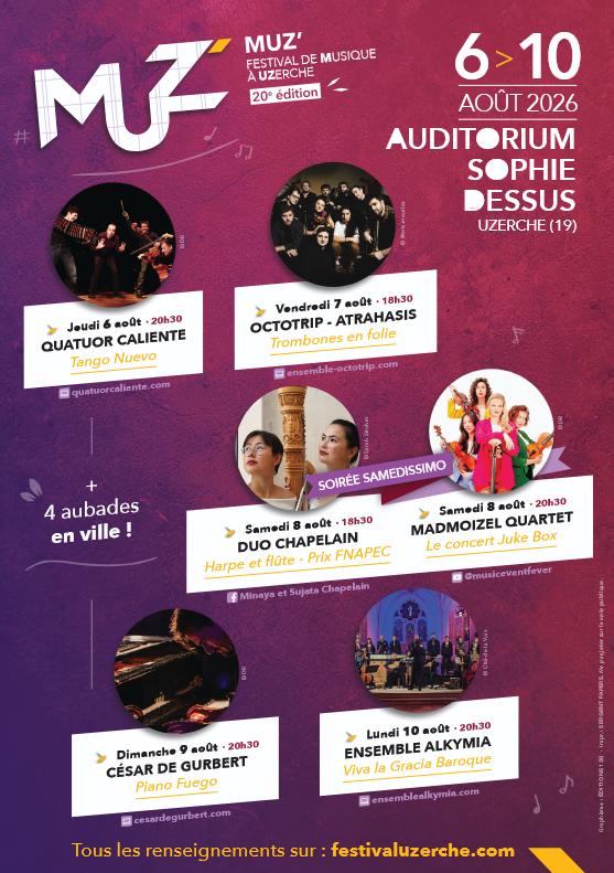 Muz' Festival de Musique d'Uzerche 2026