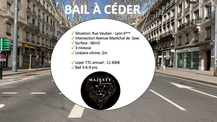 Fonds de commerce - Local commercial - 66 m²