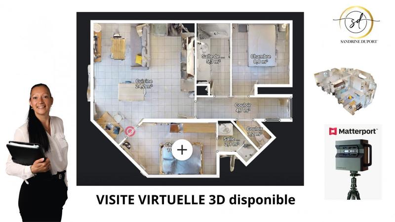 Appartement - 57 m² - 3 pièces