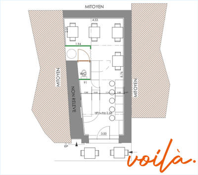 Local commercial - 37 m²