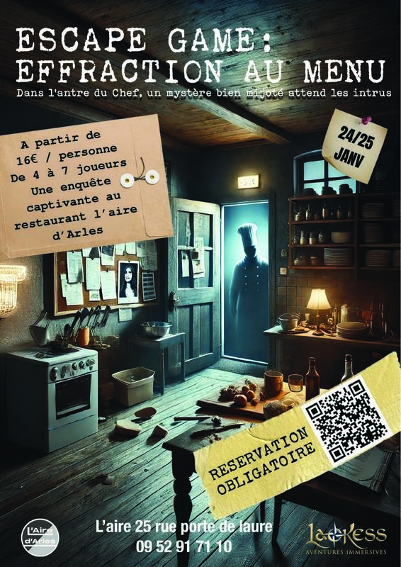 Escape game : effraction au menu