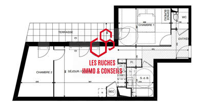 Appartement - 57 m² - 3 pièces