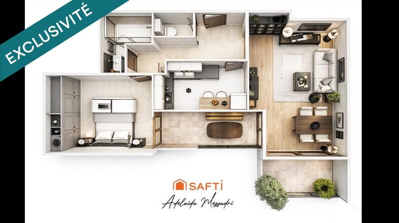 Appartement - 44 m² - 2 pièces